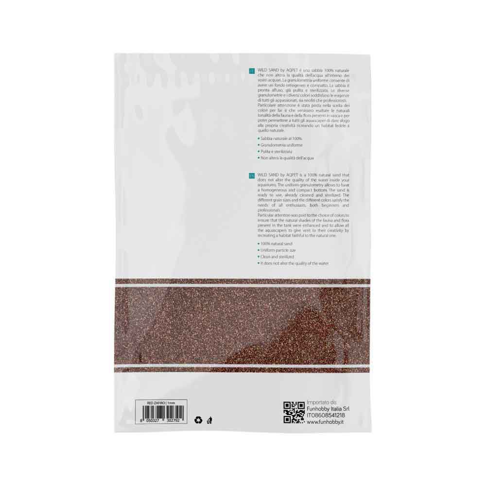 Aqpet Wild Sand Sabbia Naturale Red Zafiro 1mm