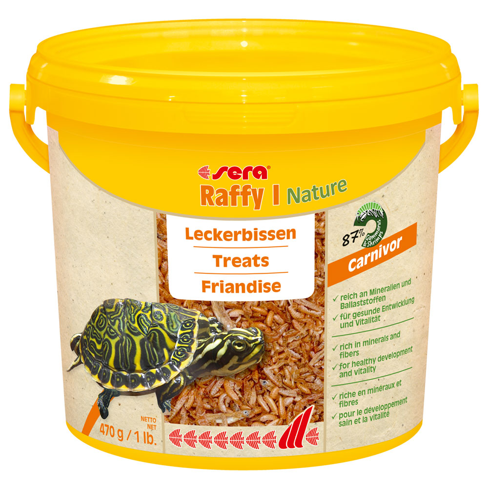 Sera Raffy I Nature Leccornie con Gammarus per Tartarughe e Sauri 3800ml 470gr