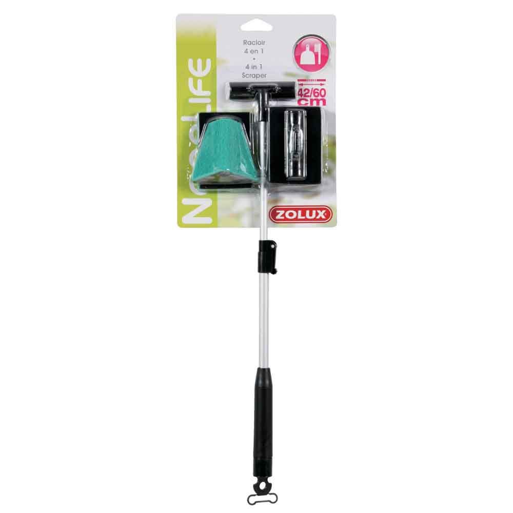 Zolux Kit Raschietto e spugne estensibile 4 in 1 42-60cm