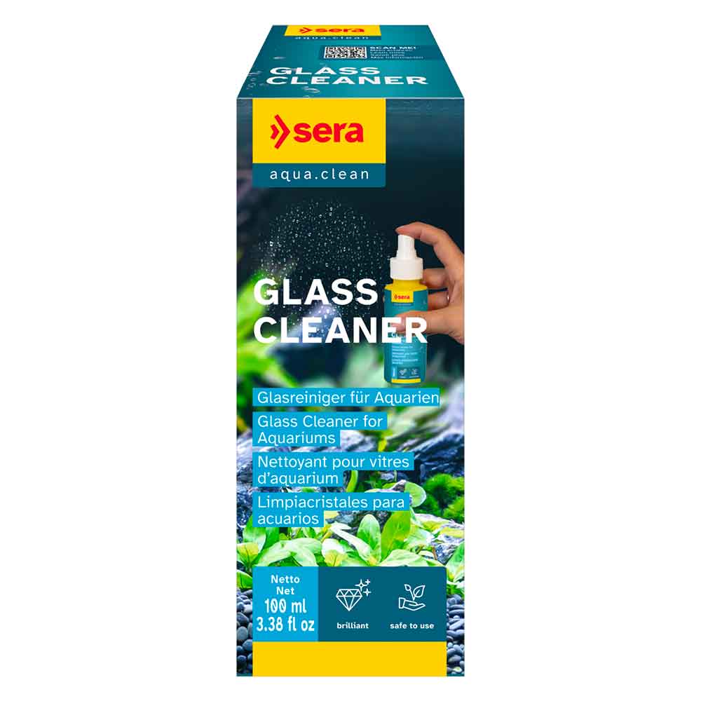 Sera Glass Cleaner Soluzione di pulizia del calcare da tutte le superfici in vetro 100ml
