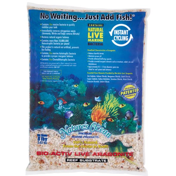 Nature's Ocean Natural Bio-Activ Live Aragonite Reef Substrate 7.26Kg