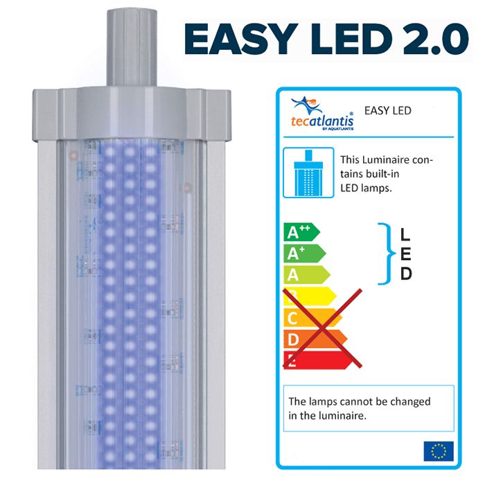 Aquatlantis Easy Led Universal 2.0 Deep Blue Lampada per attacco T5/T8/singola (ex 45W/30W) 895 mm 44W