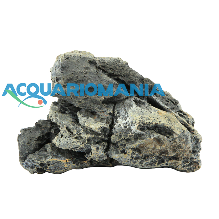Askoll Orn Stone Grey S Roccia decorativa in resina atossica 13,2x9,6x8.3 cm