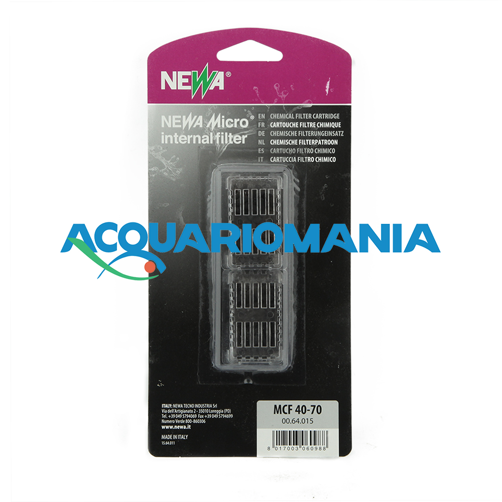 Newa Cartuccia ricambio carbone per MCF 40/70 confezione da 2 pz